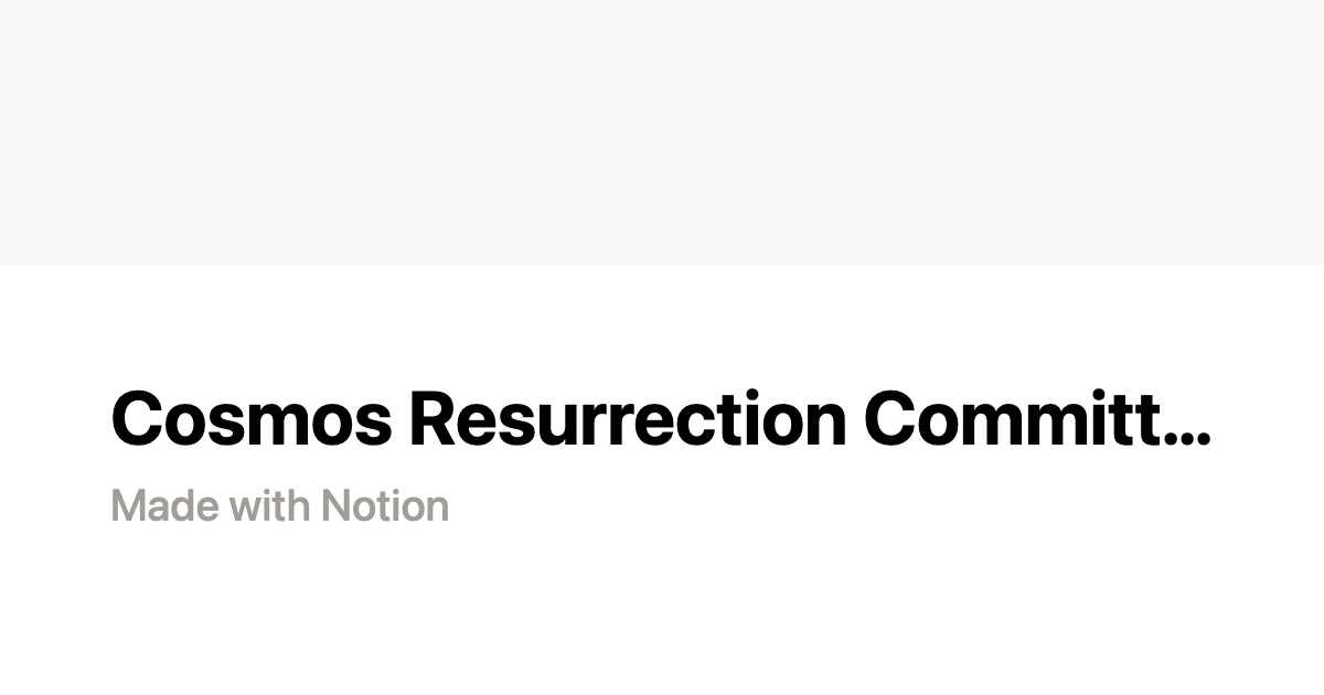 POSTHUMAN_DVS's tweet card. Cosmos is dead... And we urgently need to take actions to resurrect it!