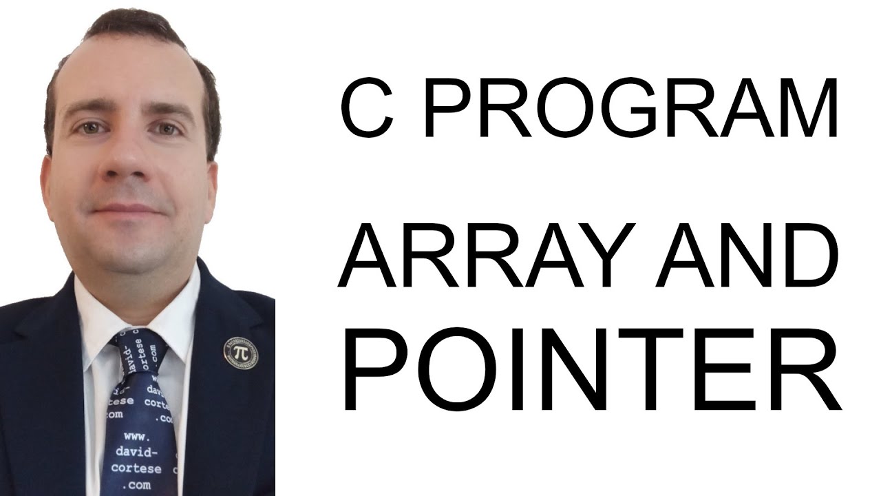 David_Cortese_'s tweet card. C PROGRAM - ARRAY AND POINTER