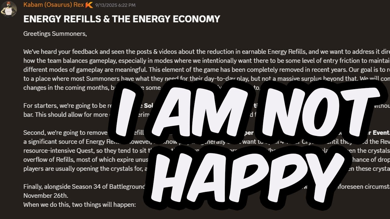 knullspaces's tweet card. Kabam DESTROYING Community Trust, Energy & Monetization Rant - Marvel...