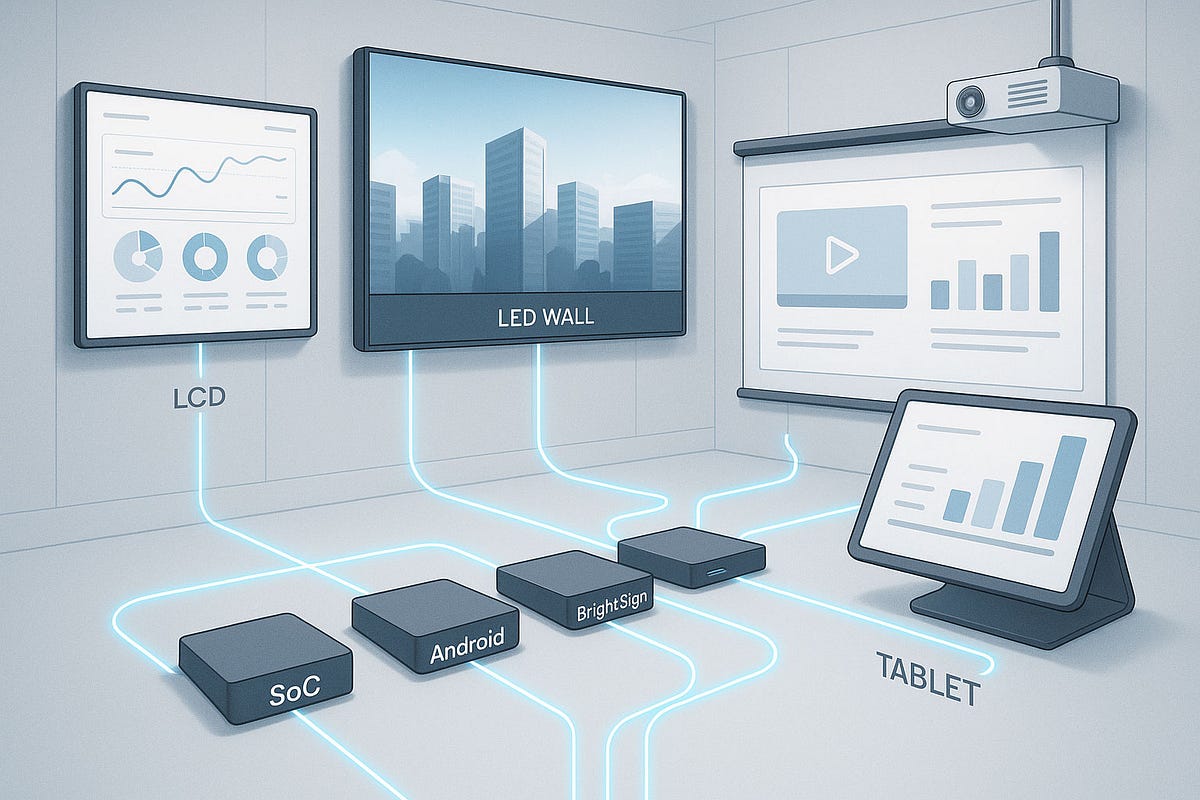 disigntv's tweet card. One central piece of this ecosystem is the player. It is the device or embedded system that receives, processes, and displays your content…