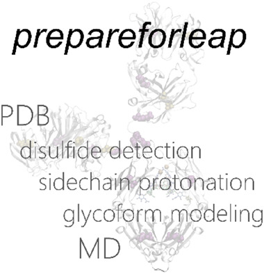 ambermdprog's tweet card. The new “prepareforleap” command in the CPPTRAJ analysis software tool facilitates rapid PDB preparation for MD simulation via automation of the handling of disulfides, carbohydrate naming and...