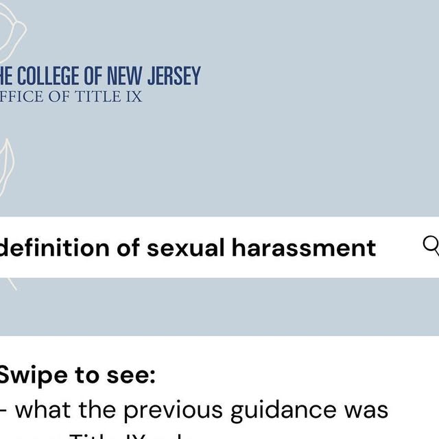 TCNJTitleIX's tweet card. TCNJ Title IX Interns (@tcnj_titleix) • Instagram photos and videos