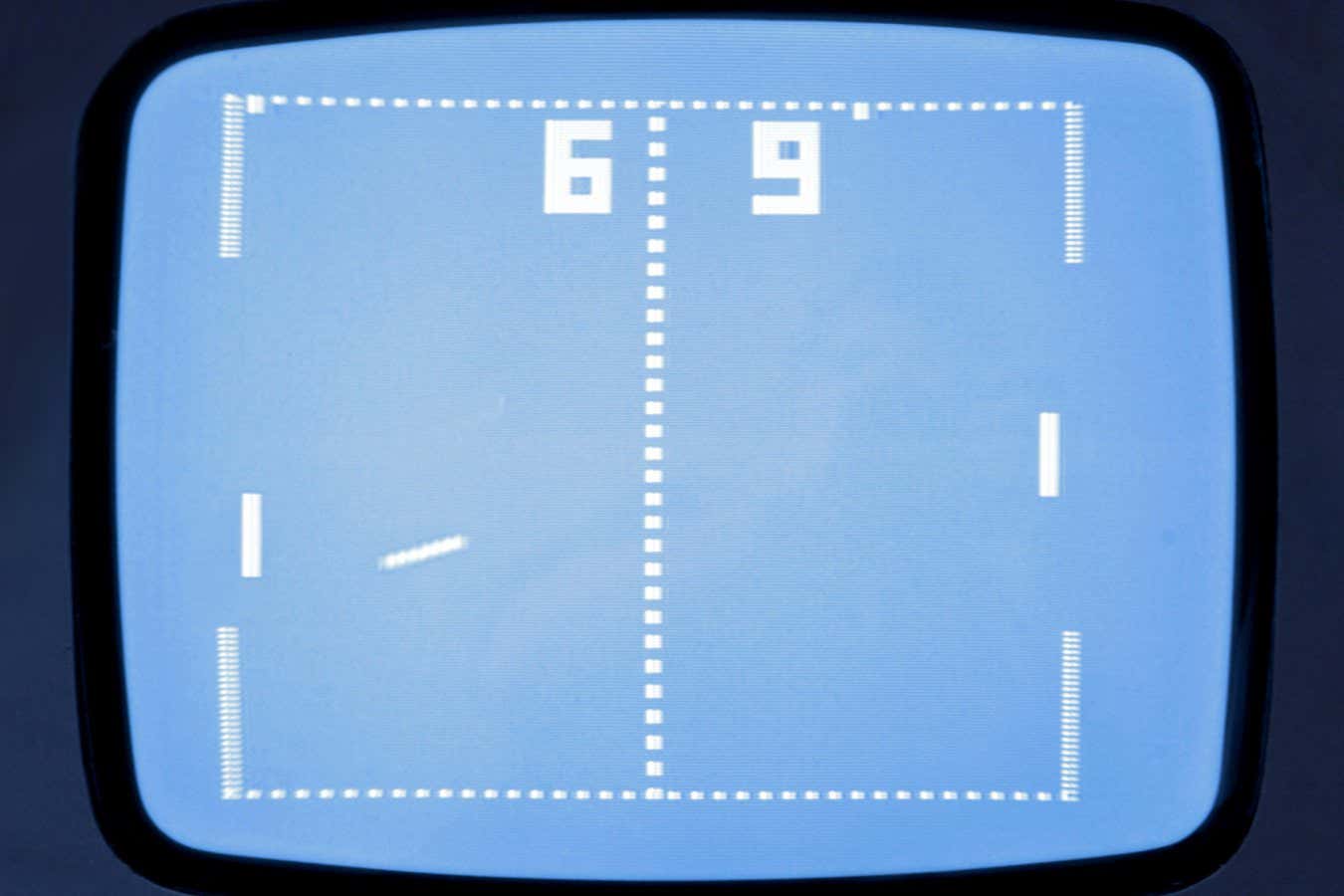 newscientist's tweet card. Researchers trained a polymer gel to play the computer game Pong by passing electric current through it and measuring the concentration of ions