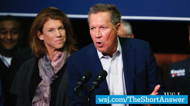 WSJ's tweet card. Kasich's Dueling Campaign Persona: To Attack or Not?