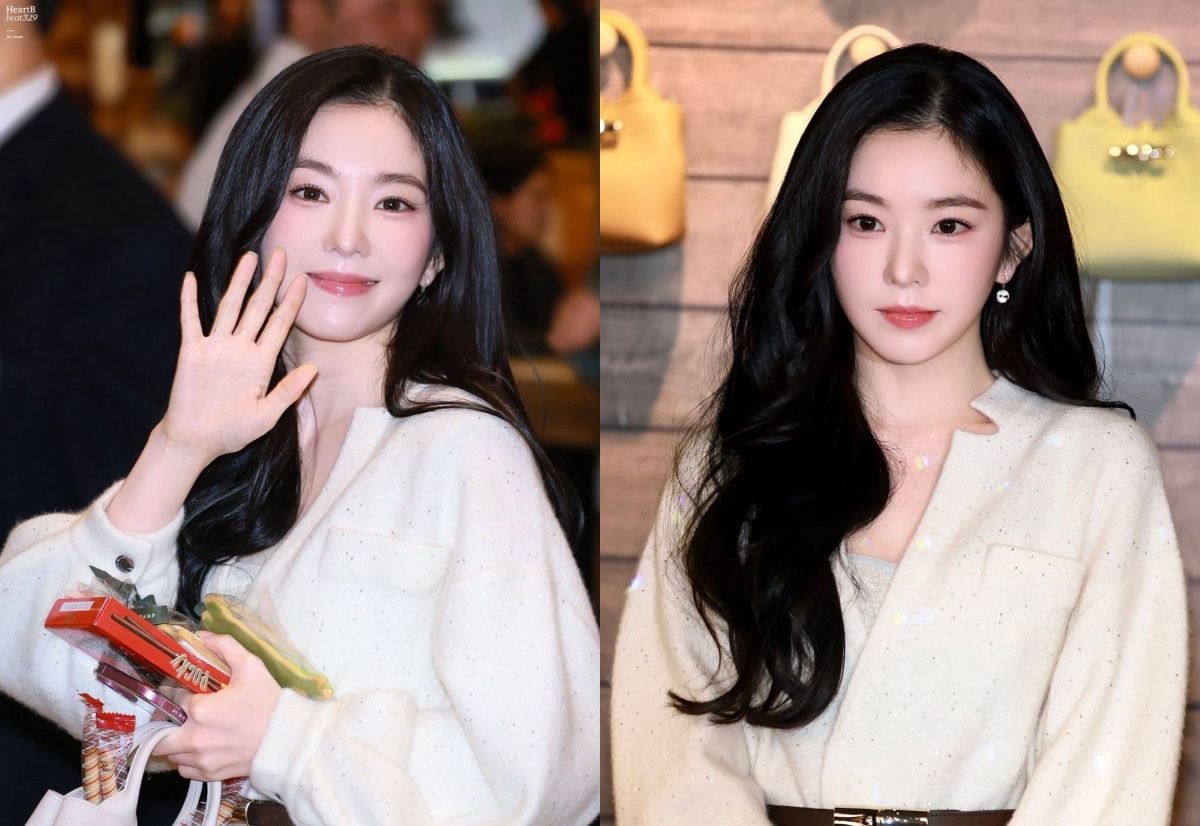 allkpop's tweet card. Red Velvet’s Irene has just gone viral for her stunning look today.On November 11, Irene attended the opening of a new Longchamp luxury fas…