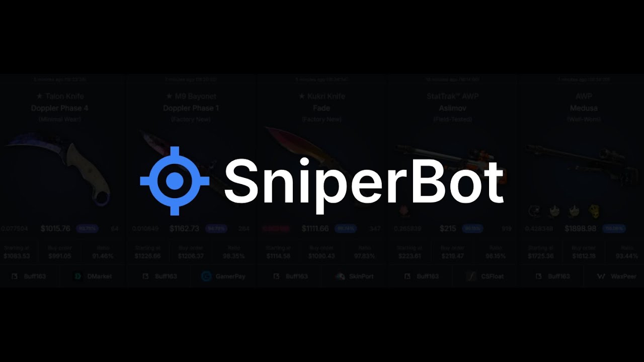 SniperBotCS's tweet card. SniperBot - Your Ultimate Deal Finder