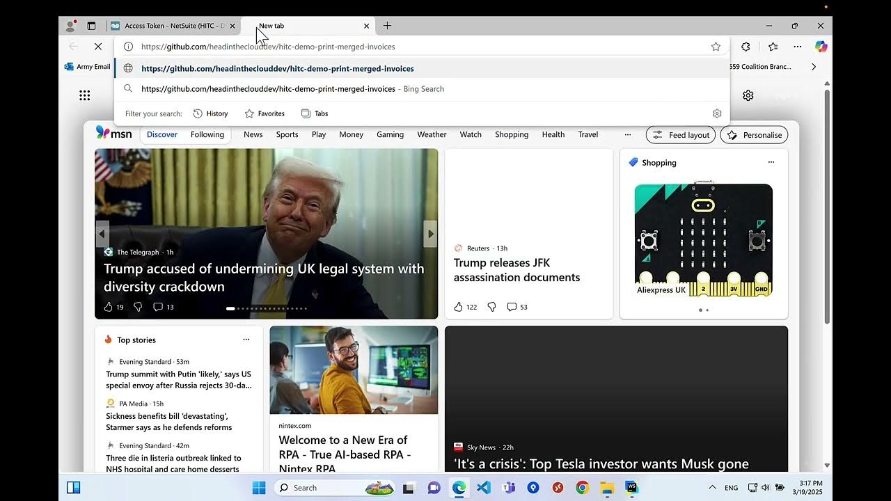HITCforNetSuite's tweet card. NetSuite SuiteScript 2.1 Demo - WebStorm - Windows 11