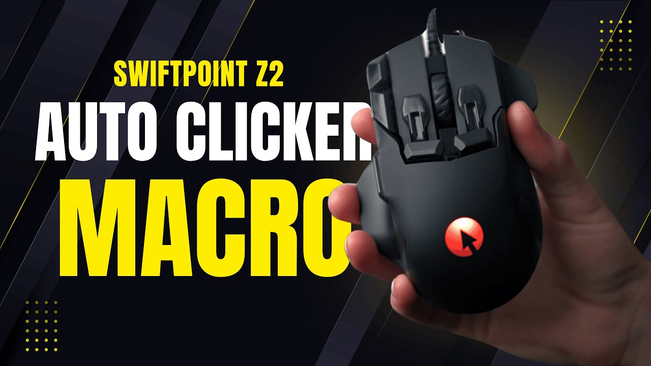 swiftpoint's tweet card. HOW TO create an Auto Clicker Macro with the Swiftpoint Z2!