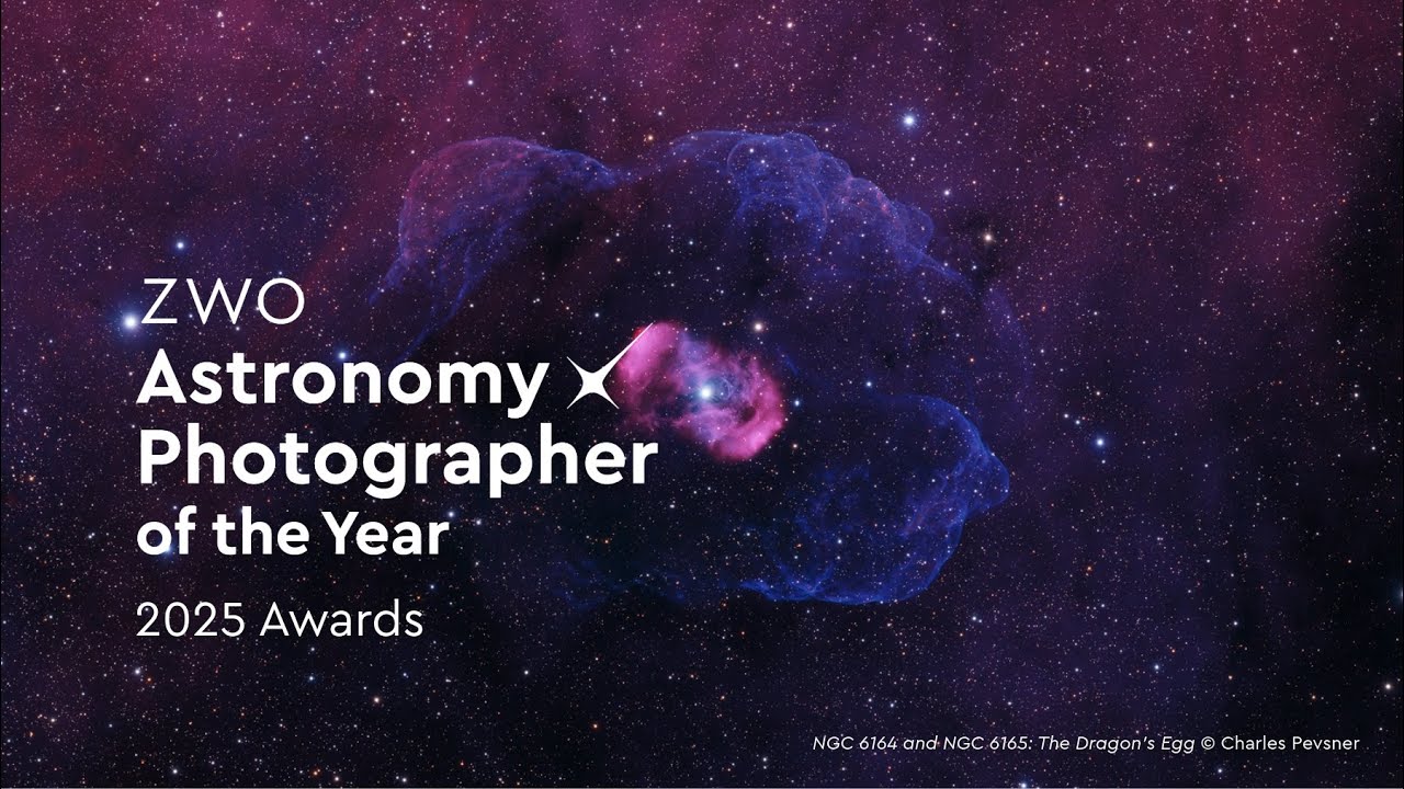 pcpointer's tweet card. ZWO Astronomy Photographer of the Year 2025 awards ceremony