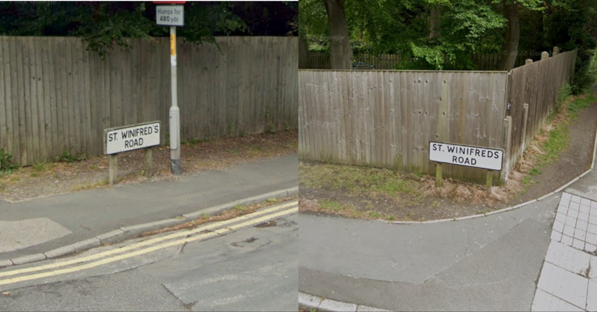 james1_watson's tweet card. Council eliminates apostrophes from Harrogate district road signs