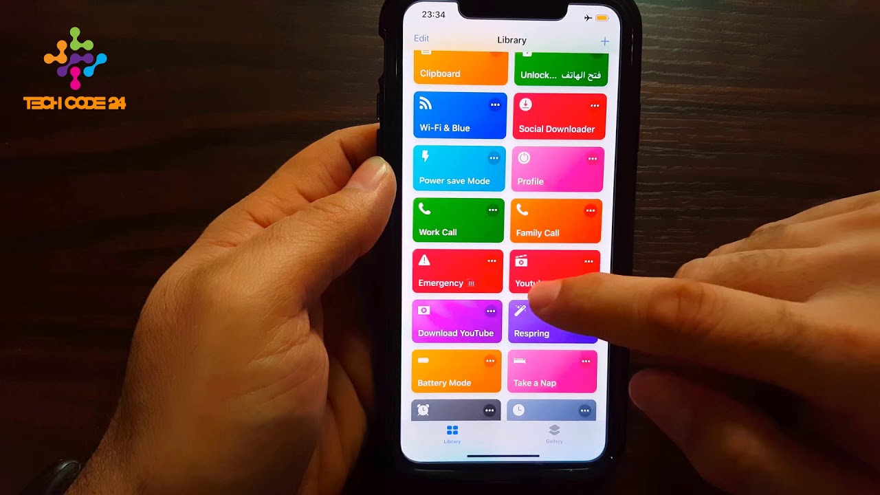 techcode24's tweet card. ٣ اختصارات جديدة ومميزة لبرنامج الاختصارات Shortcuts 👍🏻🔥👍🏻