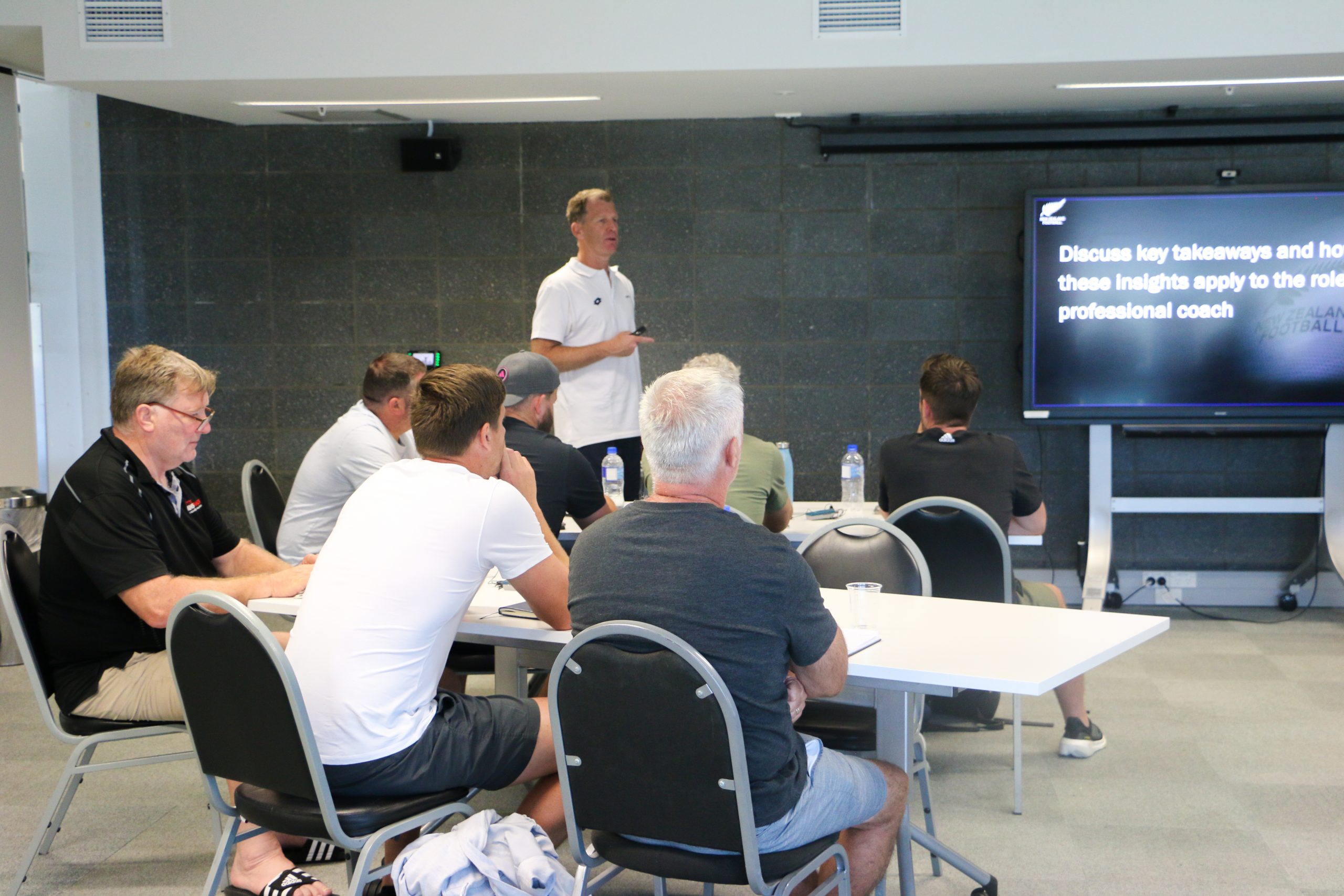 OFCfootball's tweet card. Photo Credit: OFC Media New Zealand’s AUT Millennium Institute played host to the fourth and final module of the OFC Pro Licence course this week, which focused on the ‘Business of Football.