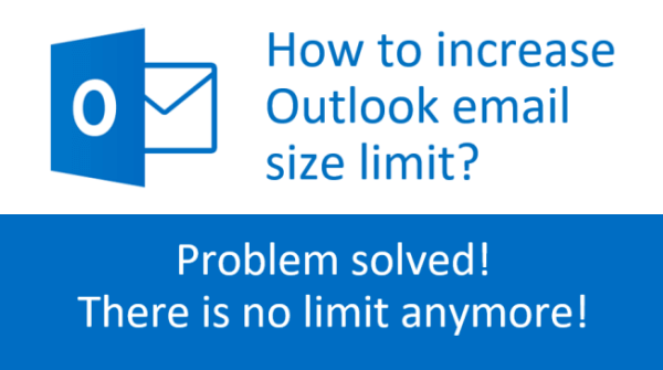 MK_Net_Work's tweet card. How to increase the Outlook email size limit? This question haunts the web for too many years. Asking google returns millions of (bad) answers. In fact, the question itself is wrong. Because even if...