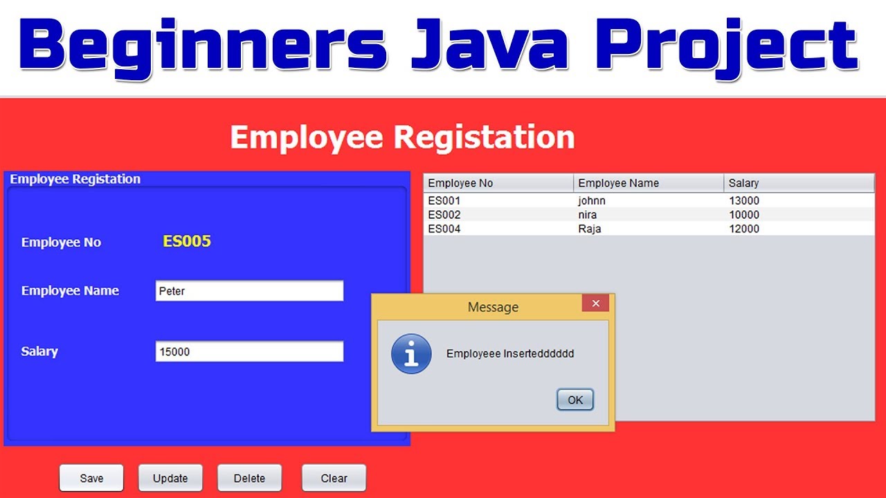 JavaPhp2's tweet card. Beginners Java Simple Project using Java and Mysql