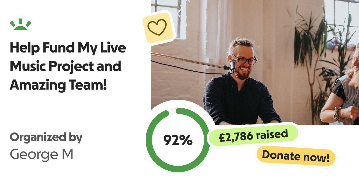 951connect's tweet card. Hi there, I’m George - a musician passionate about bringing people… George M needs your support for Help Fund My Live Music Project and Amazing Team!