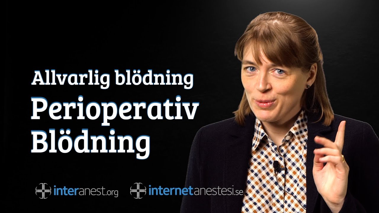 InterAnest's tweet card. Allvarlig blödning: Perioperativ Blödning