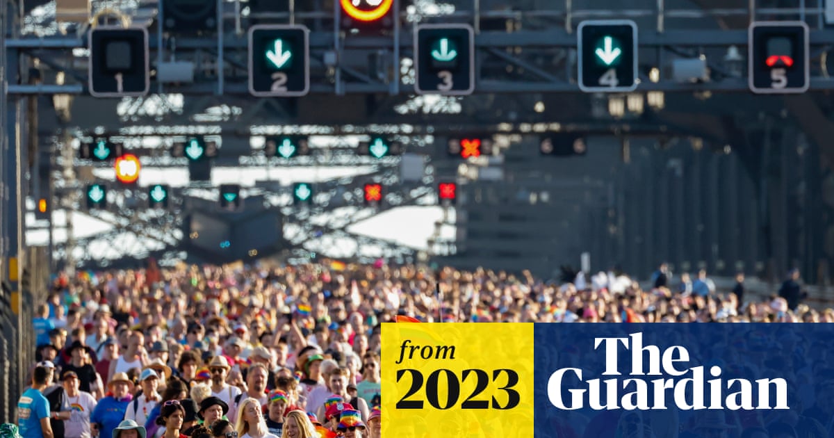 ComplexNumber's tweet card. Sydney WorldPride has wrapped with a bang. For its closing act, an estimated 50,000 people took to Sydney Harbour Bridge for a historic Pride March