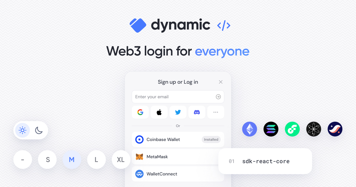 AriannaSimpson's tweet card. Web3 login for everyone. Simple onboarding flows for all your users and powerful developer tools to match.