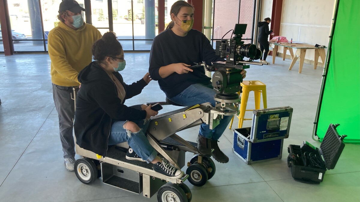 ChangetheCodeGR's tweet card. A short film created by West Michigan Center for the Arts + Technology (WMCAT) students is now part of an exhibition at the David J. Sencer CDC Museum in Atlanta, Georgia.