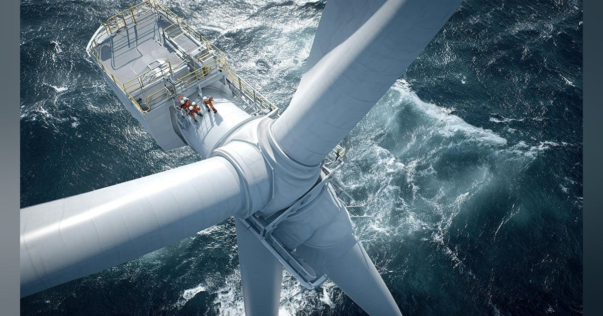 offshoremgzn's tweet card. The offshore wind industry is experiencing rapid growth with innovations in floating wind design, installation methods and geotechnical survey technologies, supported by major...