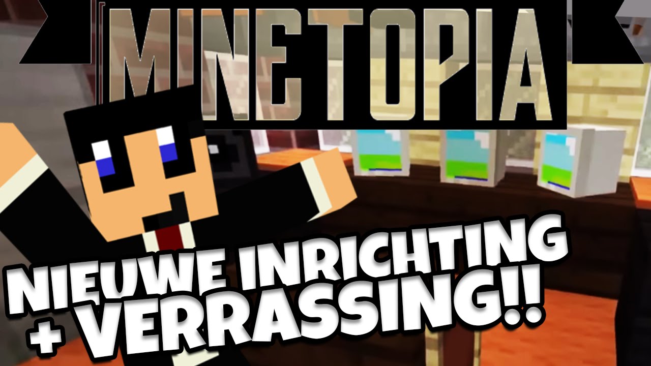DusDavid's tweet card. MINETOPIA #17 - MIJN NIEUWE INRICHTING + VERRASSING!! - Minecraft...