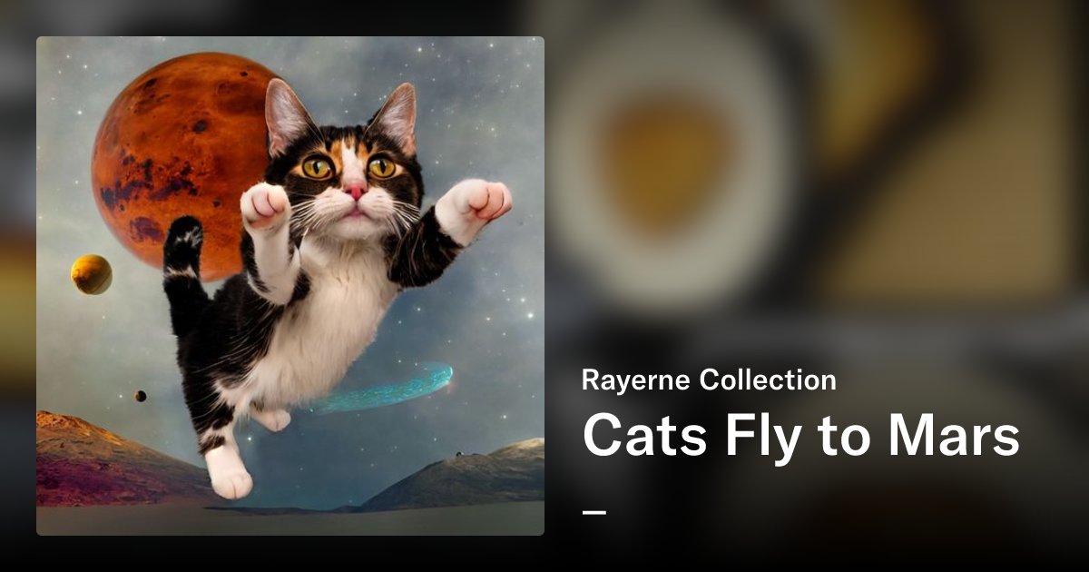 rayerne's tweet card. Art created with Ai, Microsoft Paint, and later on perhaps some oil pastels.