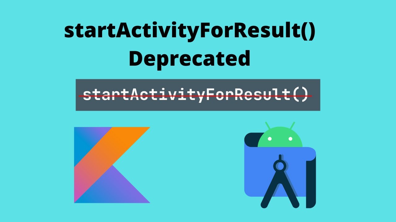 thecodingninja1's tweet card. StartActivityForResult Deprecated in Android Studio | New Method |...