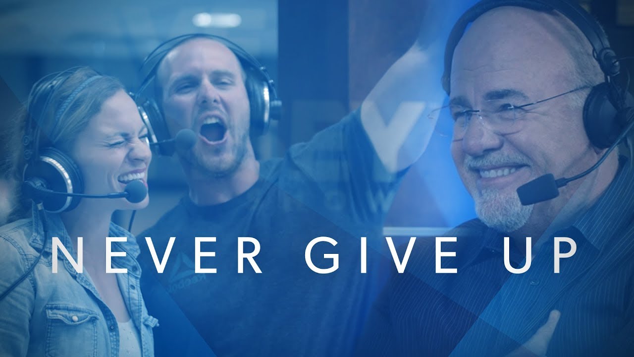 DaveRamsey's tweet card. Never Give Up - The Dave Ramsey Show Documentary