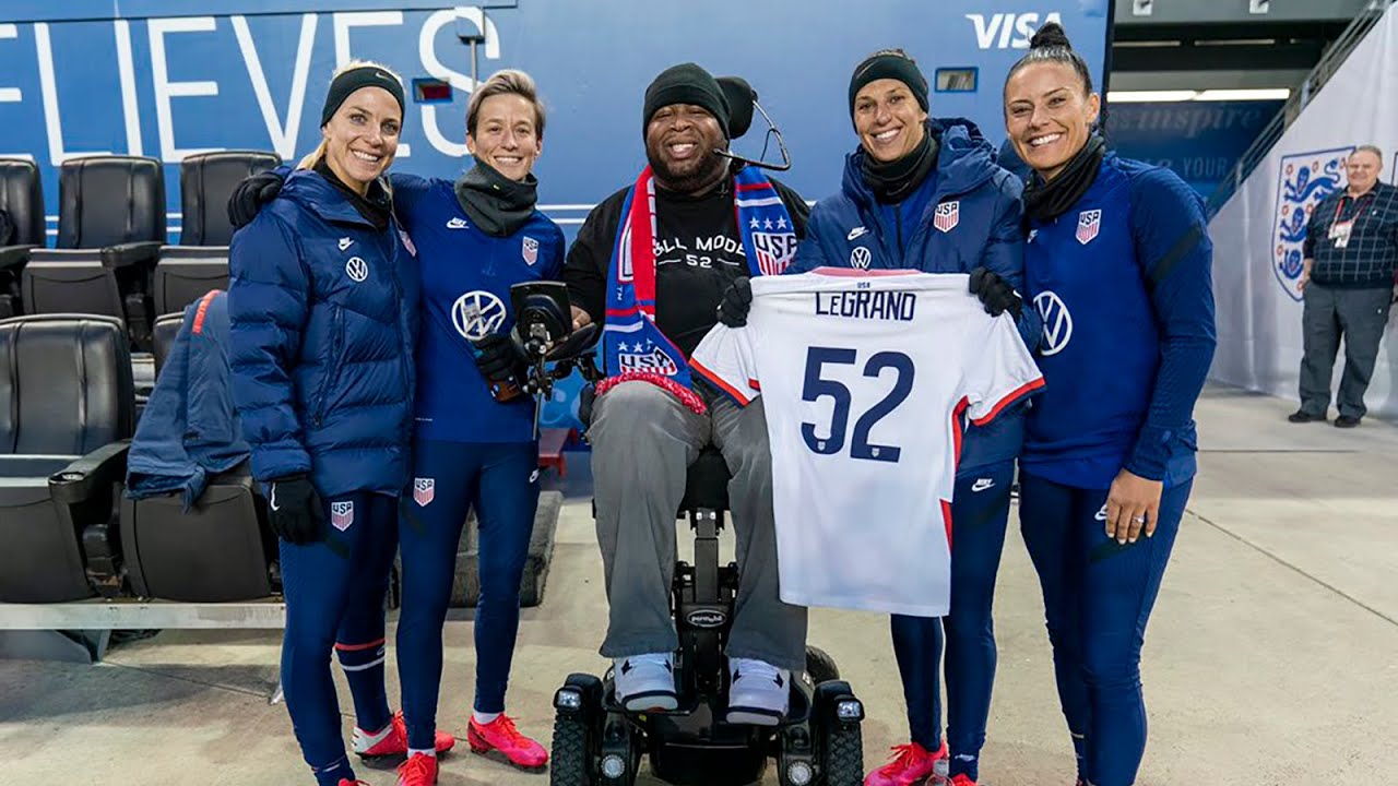 mikefay's tweet card. Eric LeGrand Vlog | Episode 31 - U.S. Women's National Team Training