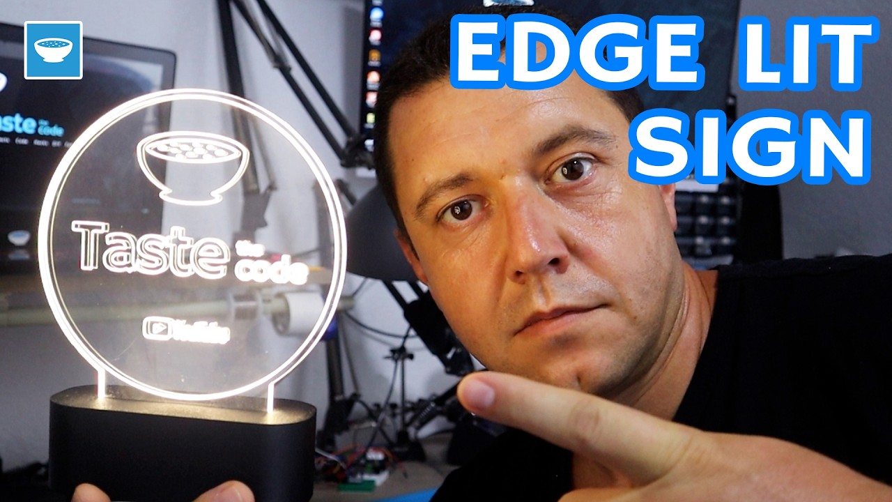 taste_the_code's tweet card. This Custom LED Night Lamp GLOWS Like Magic! (DIY Build)