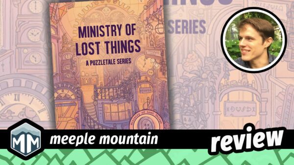 meeplemountain's tweet card. The first installment in the Ministry of Lost Things is a perfect entry point to PostCurious. Read more in this Meeple Mountain review.