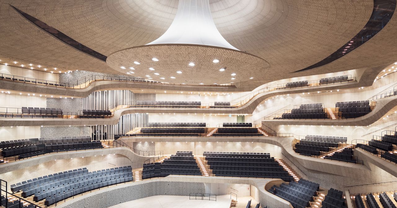 WIRED's tweet card. Herzog and De Meuron's new philharmonic in Hamburg, Germany is an impressive feat of technology.
