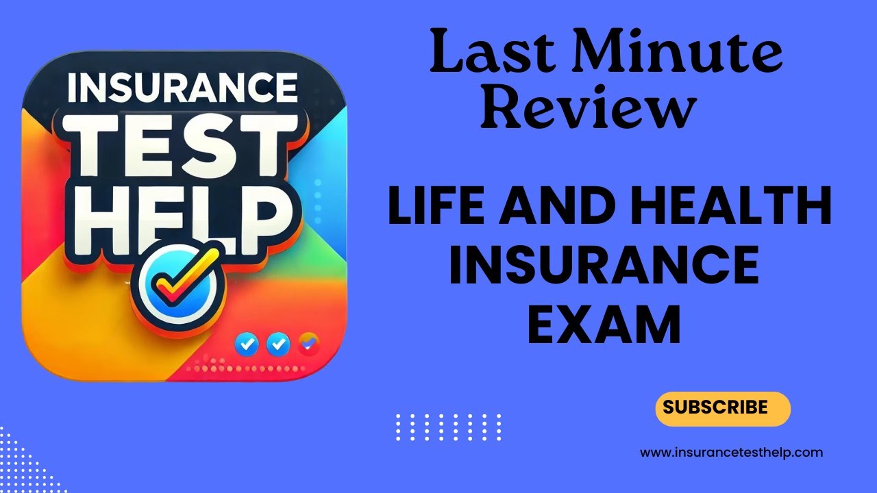 InsurTestHelp's tweet card. Life and Health Insurance Exam Last Minute Review