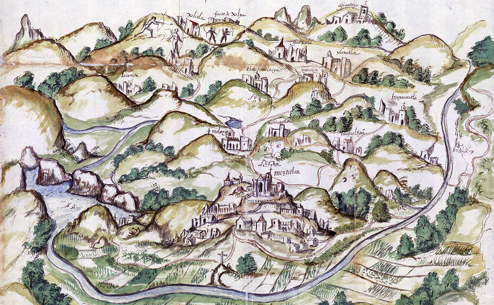 osm_ni's tweet card. Maps drawn by Indigenous artists at the behest of the Spanish in the 16th century illustrate the amalgamation of visual traditions during the early years of contact between Indigenous groups and...