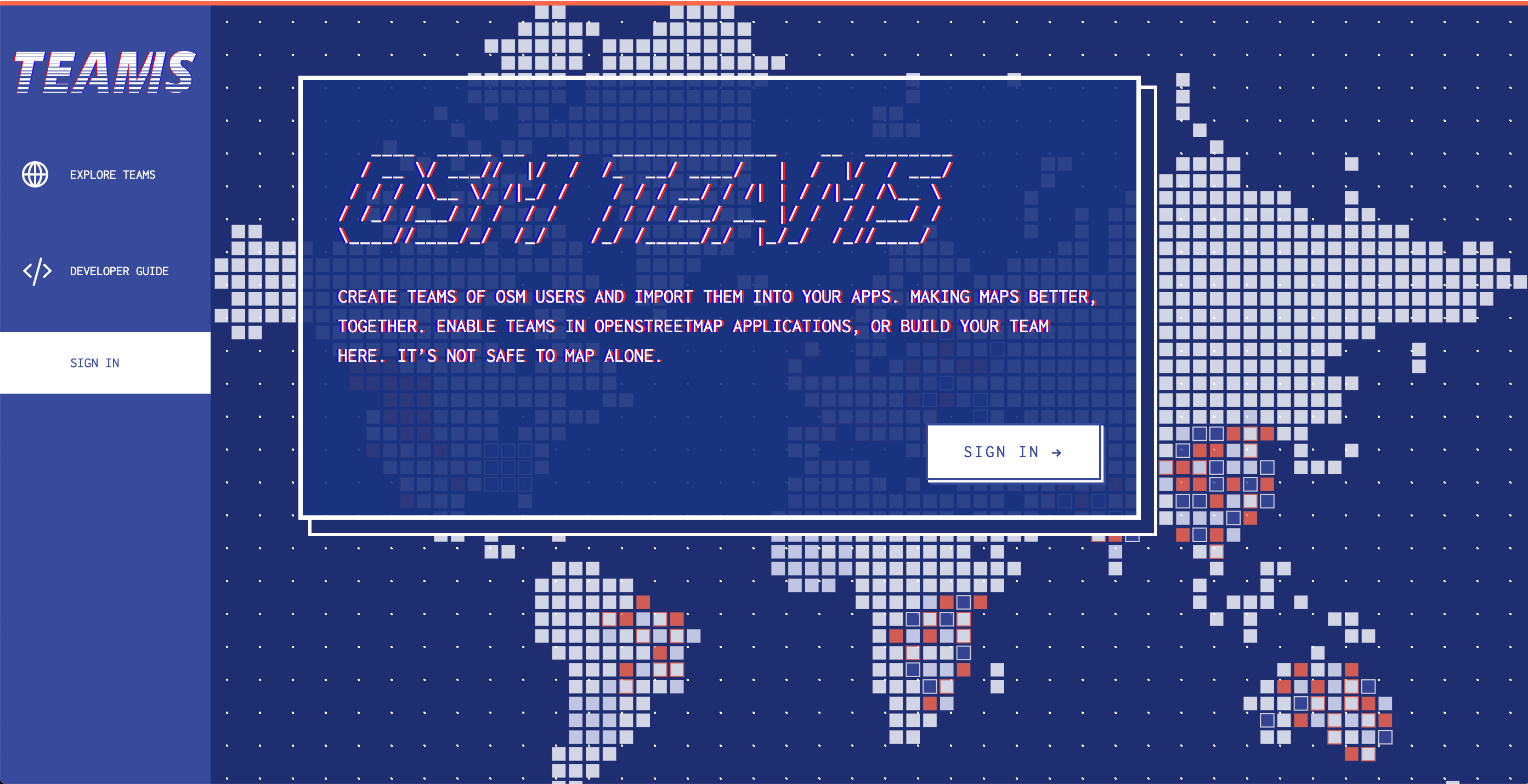 osm_ni's tweet card. 03/09/2019-09/09/2019 Development Seed announced the launch of mapping.team, a tool to coordinate mapping and build communities. 1 | © kamicut, Development Seed Acerca de nosotros Querida amiga, qu…