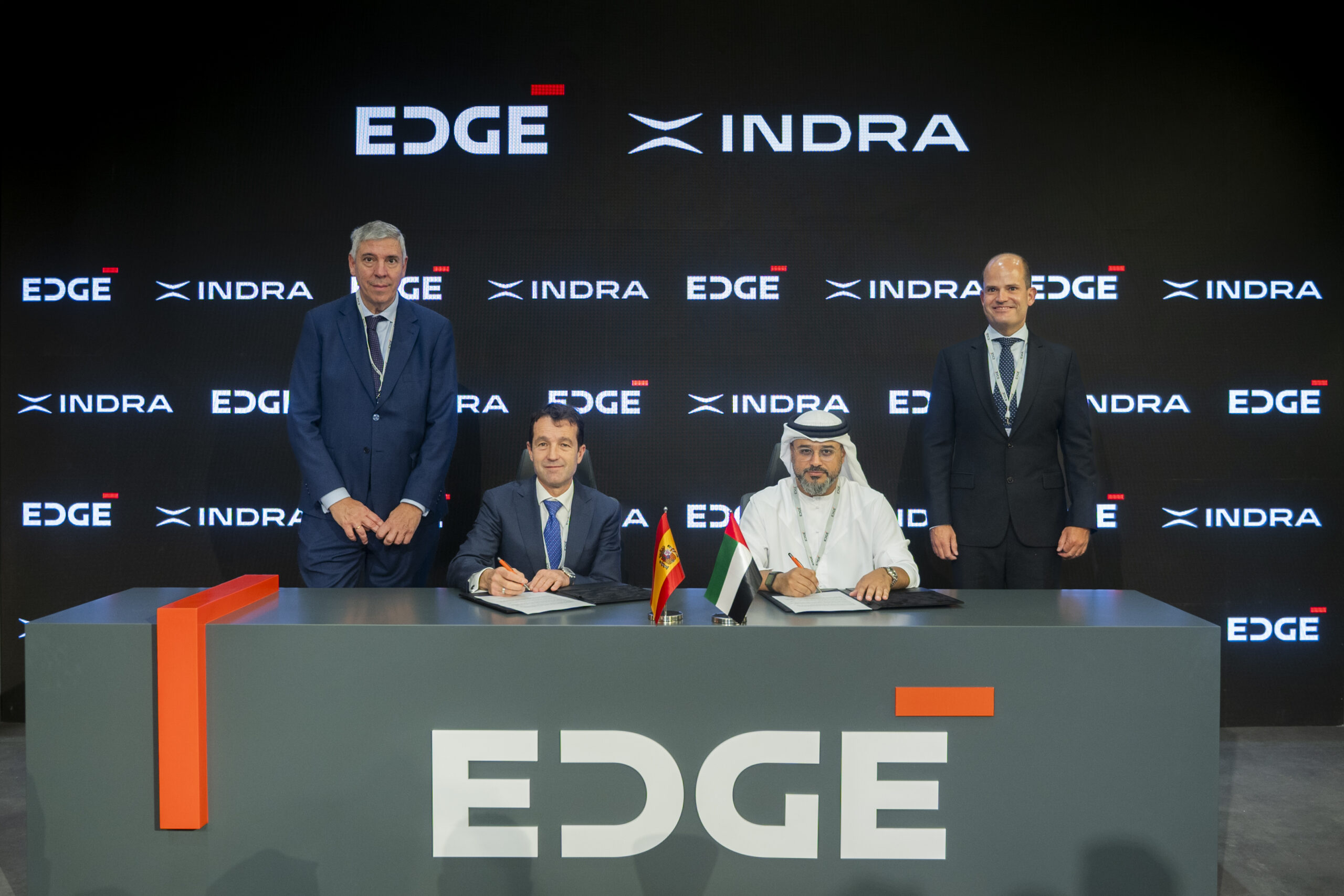 APDR_APAC's tweet card. Indra Group and EDGE have signed an MOU for the development, production and maintenance of loitering munitions and smart weapons