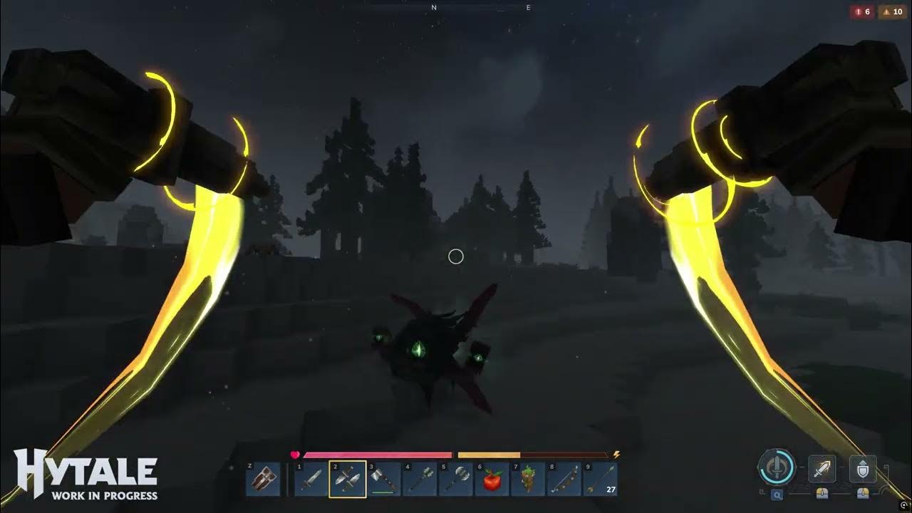 Hytale's tweet card. Breaking the Curse | New Hytale Gameplay (16+ Minutes)