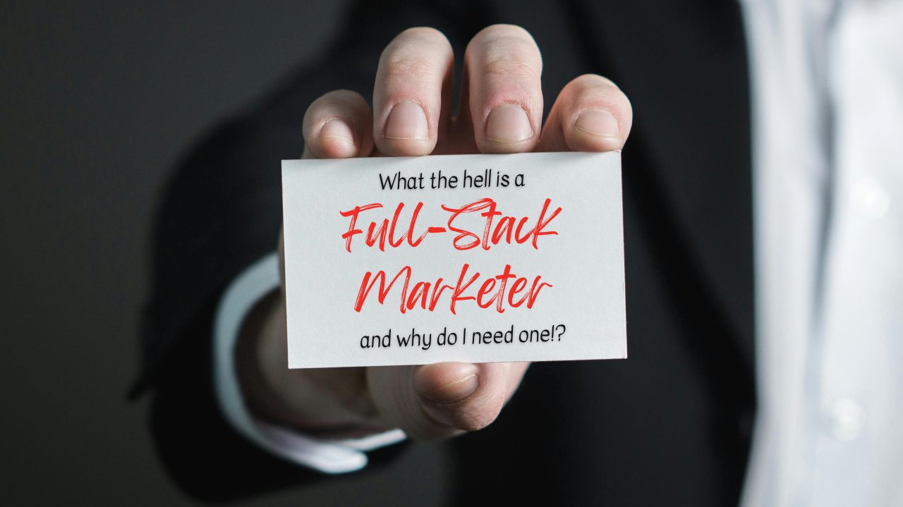 JonMFinlay's tweet card. In recent years a new buzz-word has emerged. Full-Stack.