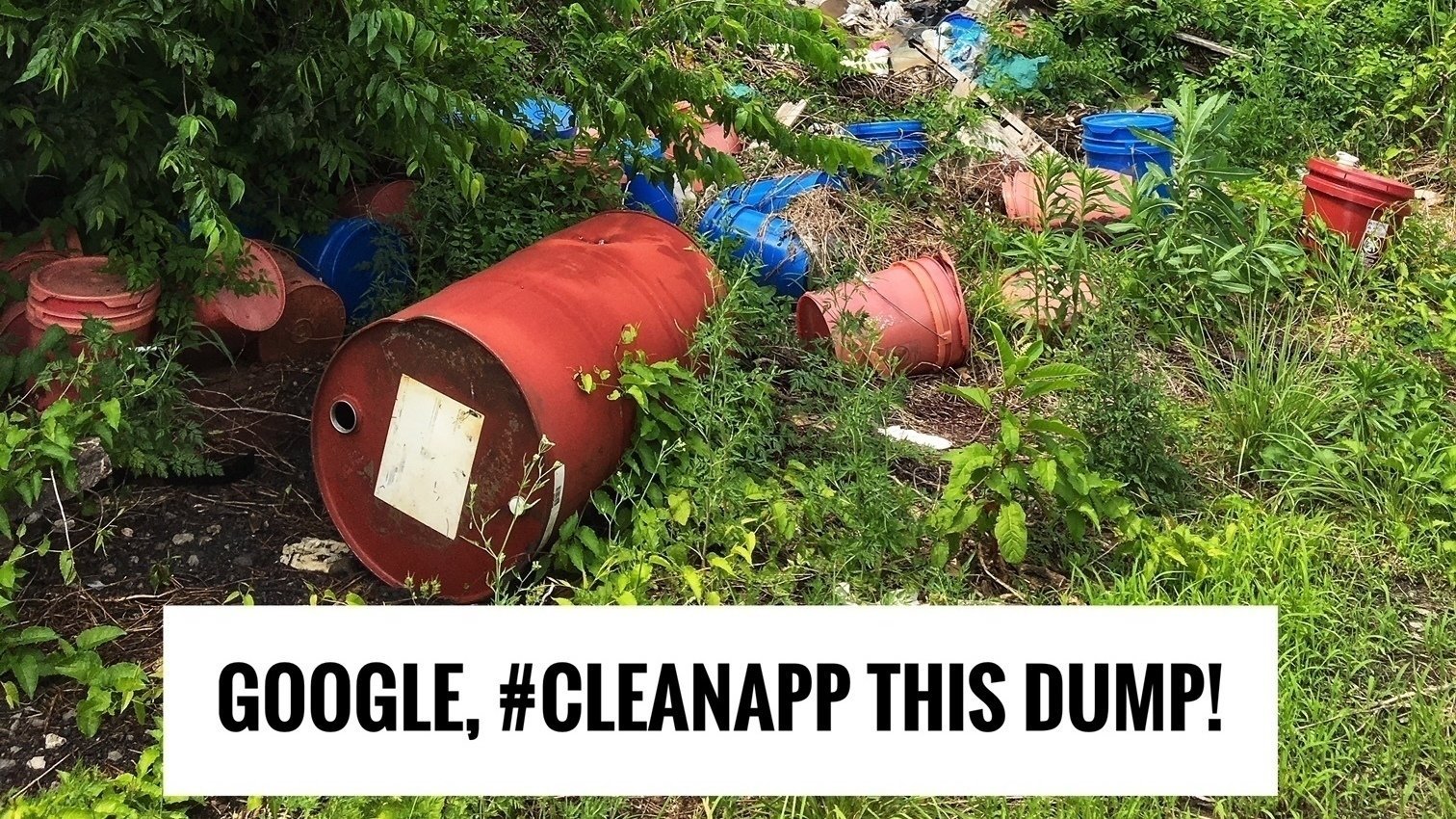 CleanApp's tweet card. Get Google to Activate Trash & Hazard Reporting