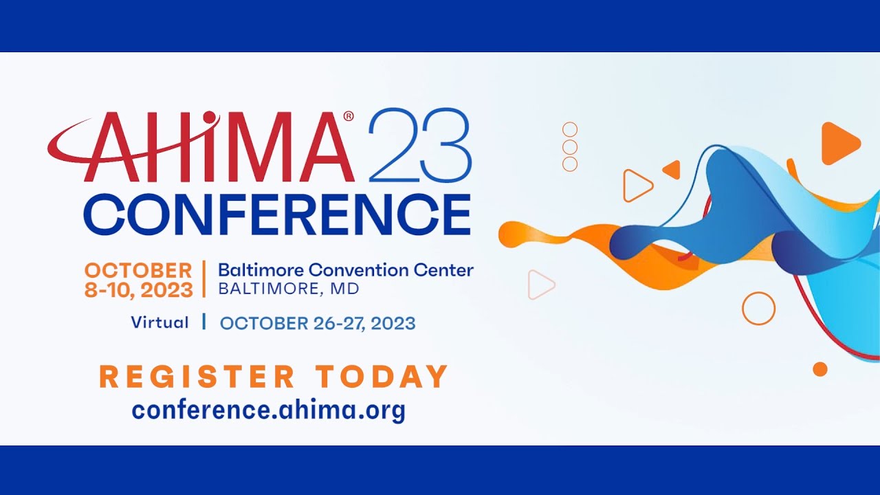 ManagedResc's tweet card. AHIMA23 Promo