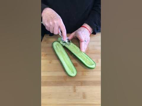messy_by's tweet card. Seeding a Cucumber #shorts