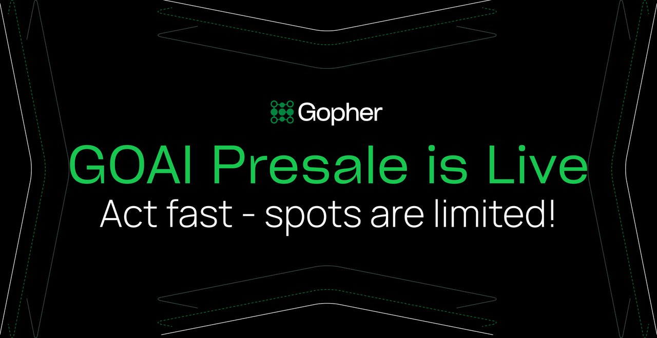 gopher_ai's tweet card. Secure your spot for early access + special offer 💎 Gopher is launching a layer-1 for automated trading 📈