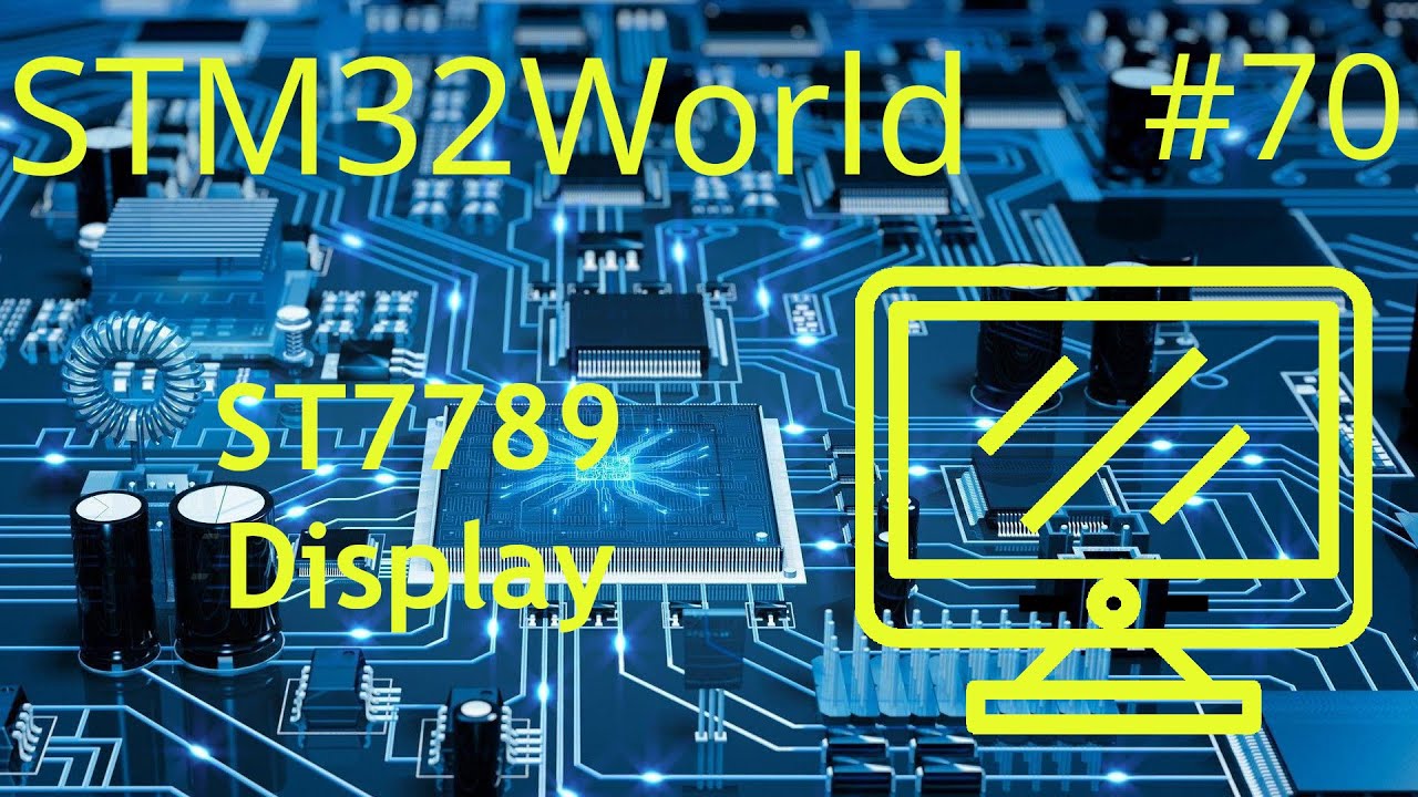 stm32world's tweet card. STM32 Tutorial #70 - ST7789 Display
