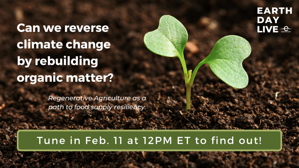 mobilize_u's tweet card. Earth Day Live: Regenerative Agriculture - Earth Day