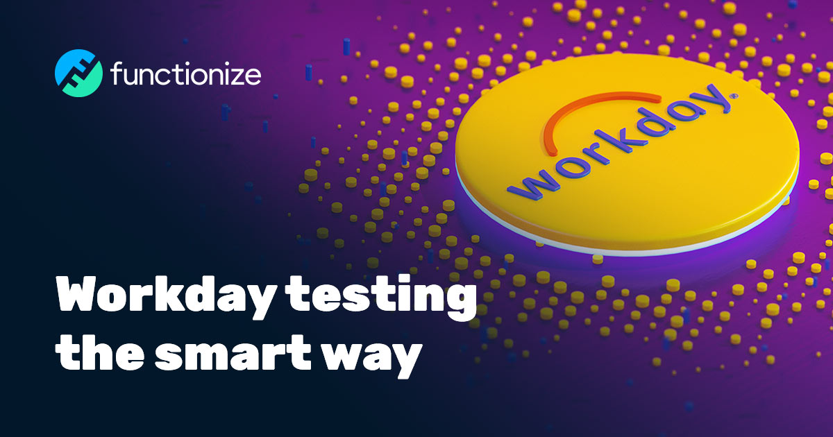 Functionize's tweet card. Revamp Workday testing with AI-powered no-code automation. Functionize offers self-healing tests that can be executed in the cloud and driven by CI/CD.