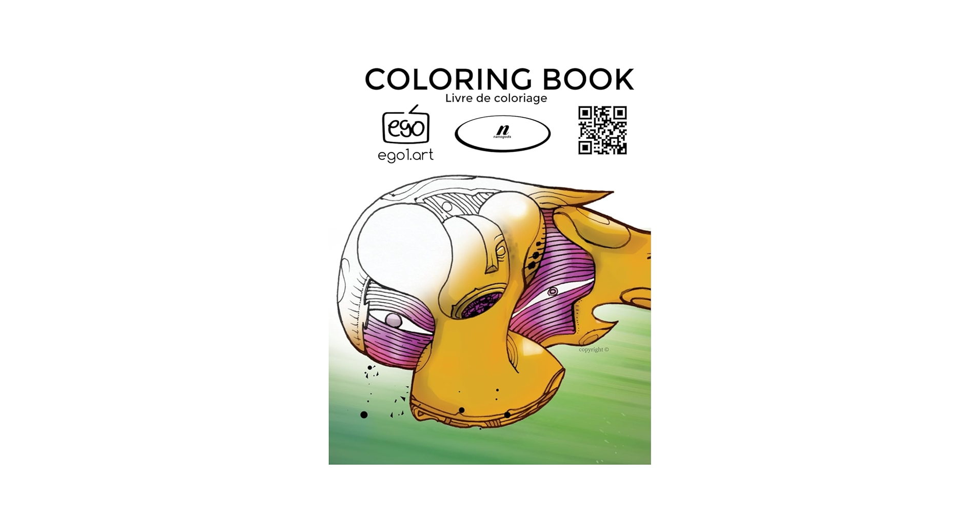 DesignCosmic's tweet card. " " is a groundbreaking colorbook that embodies the paradoxical nature of creativity. Drawing inspiration from pataphysics, ego crafts intricate designs that merge organic forms with abstract...