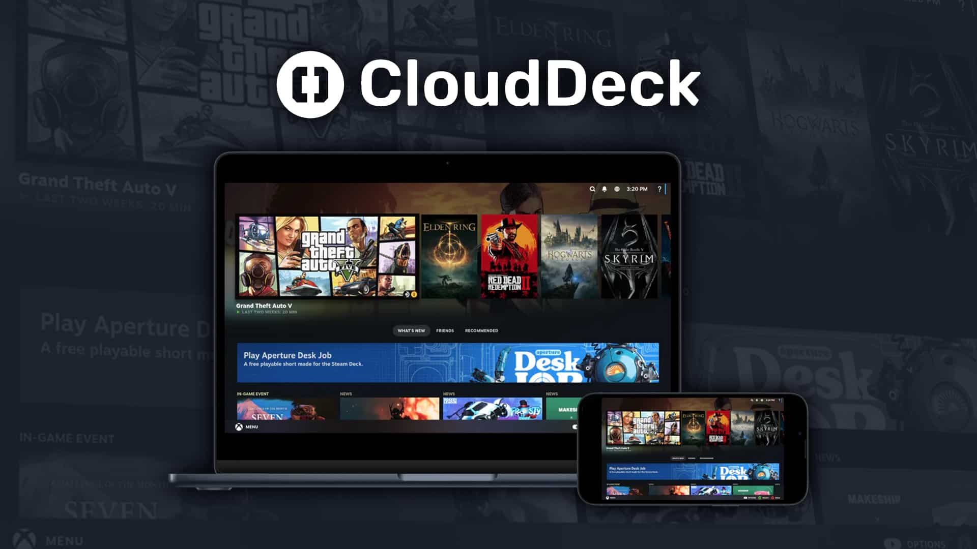 CloudDosage's tweet card. A Steam Deck experience in the cloud? CloudDeck is the latest service from the minds behind airgpu, one of the most popular cloud services.