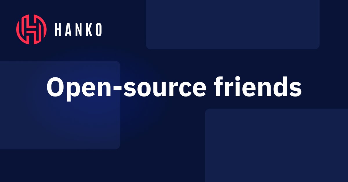 hanko_io's tweet card. Open source projects and tools for an open world.