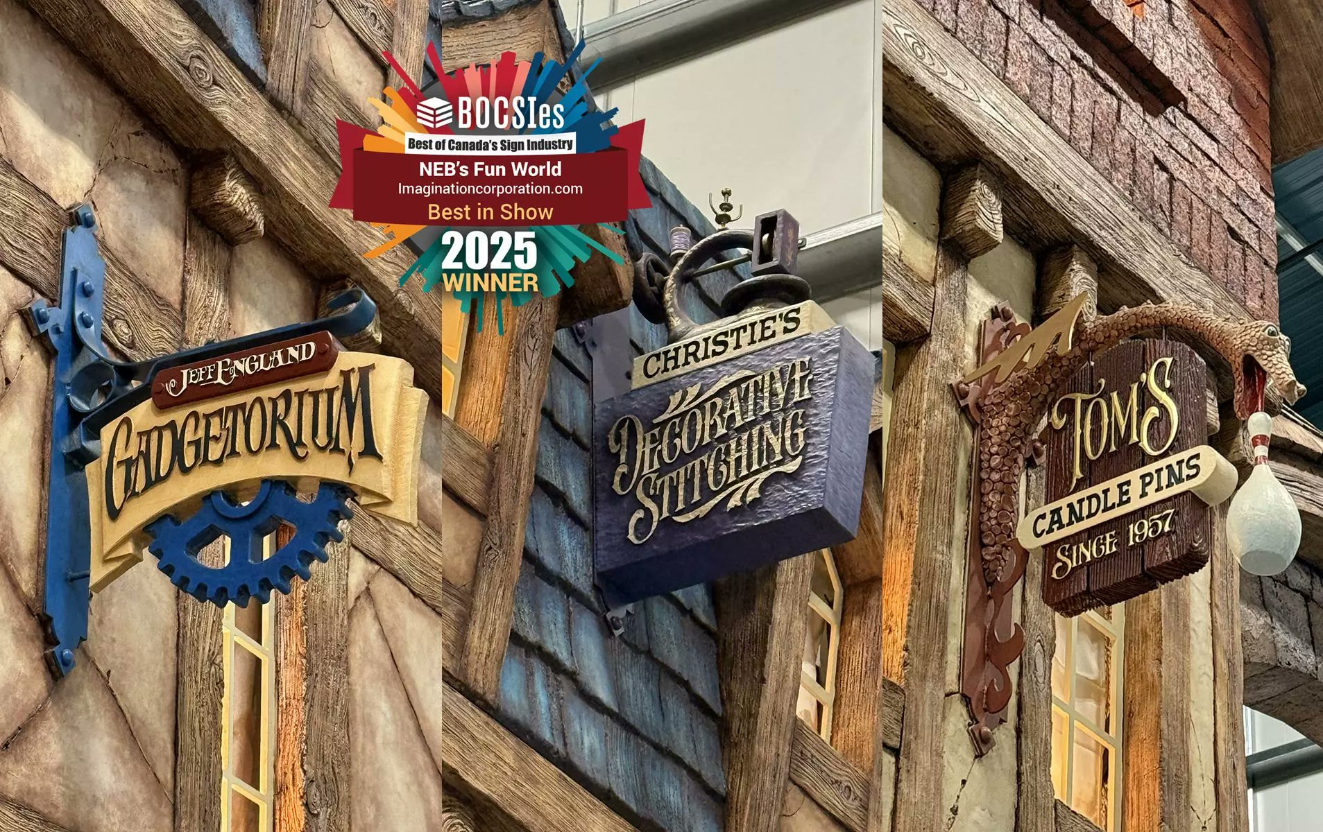 signmediacanada's tweet card. Imagination Corporation has taken home the top honour at the 2025 Best of Canada’s Sign Industry (BOCSI) Awards.