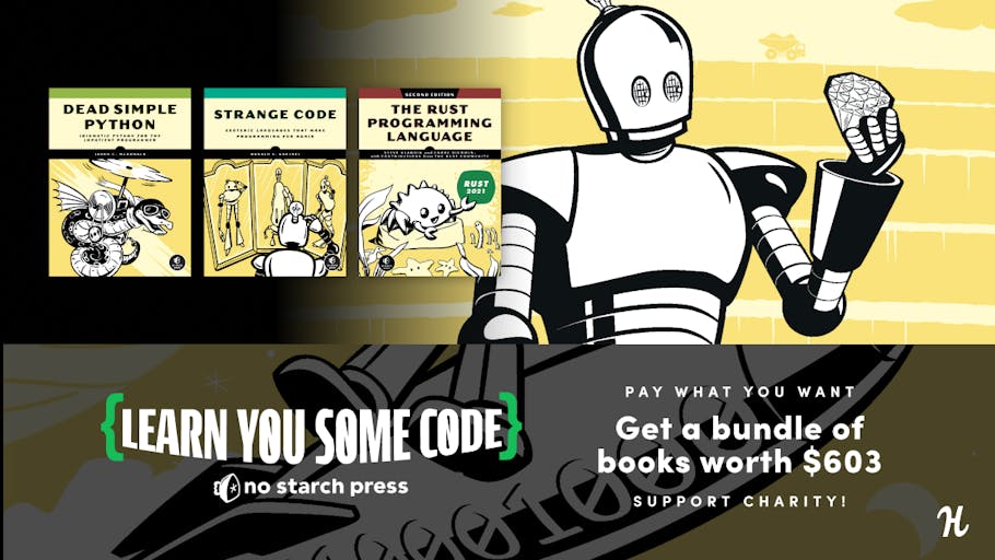 missingreadme's tweet card. Now’s the time to learn to code! Master Python, Rust, C# & more with this bundle. Start your programming journey & help support the Python Software Foundation!